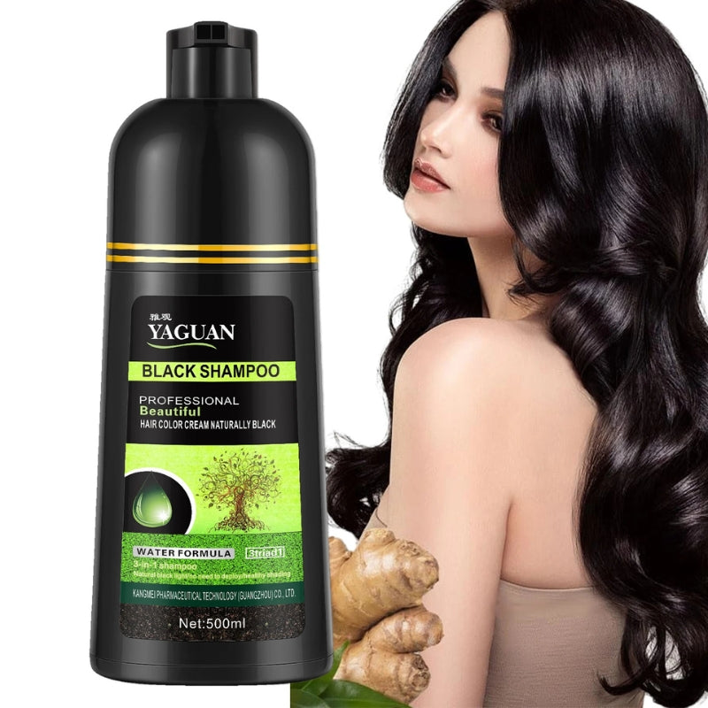 Shampoo Preto 3 em 1 – Coloração Instantânea e Natural (500ml)