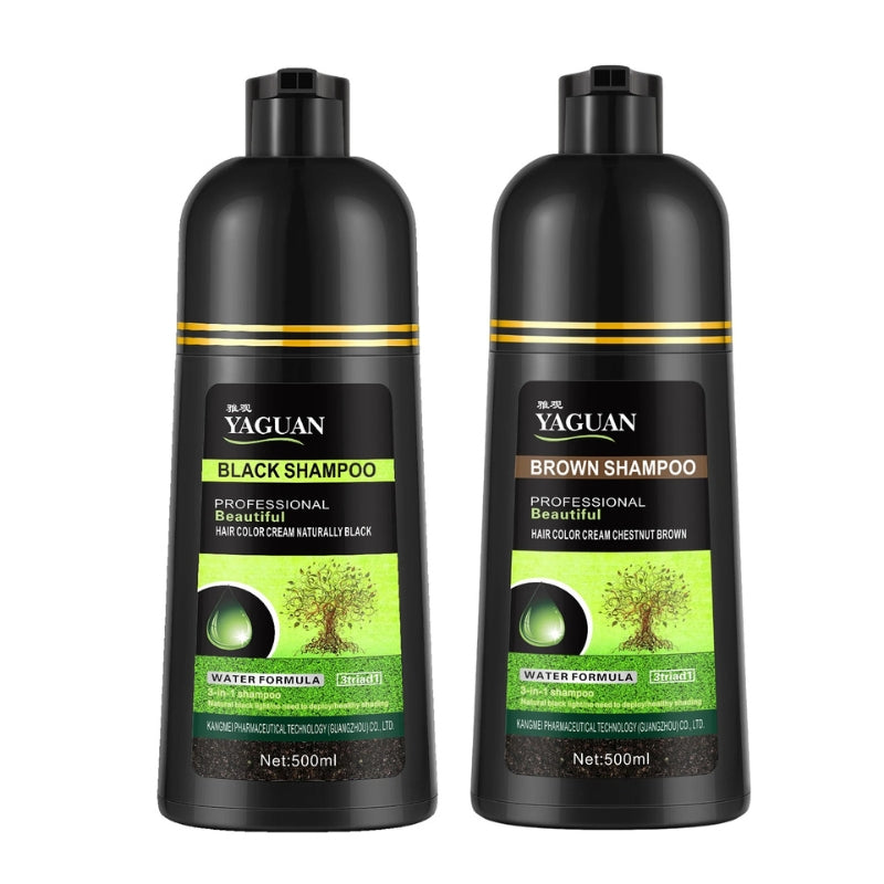 Shampoo Preto 3 em 1 – Coloração Instantânea e Natural (500ml)