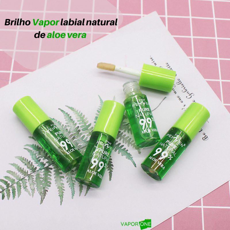 Brilho Labial One natural de aloe vera Gloss - clarea as rugas dos lábios, hidrata suavemente e nutri os lábios