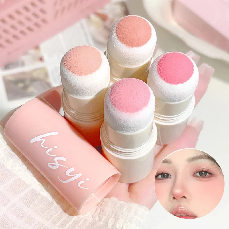 HISYI Cloud Velvet Blush Stick – Blush em Bastão Aveludado Coreano